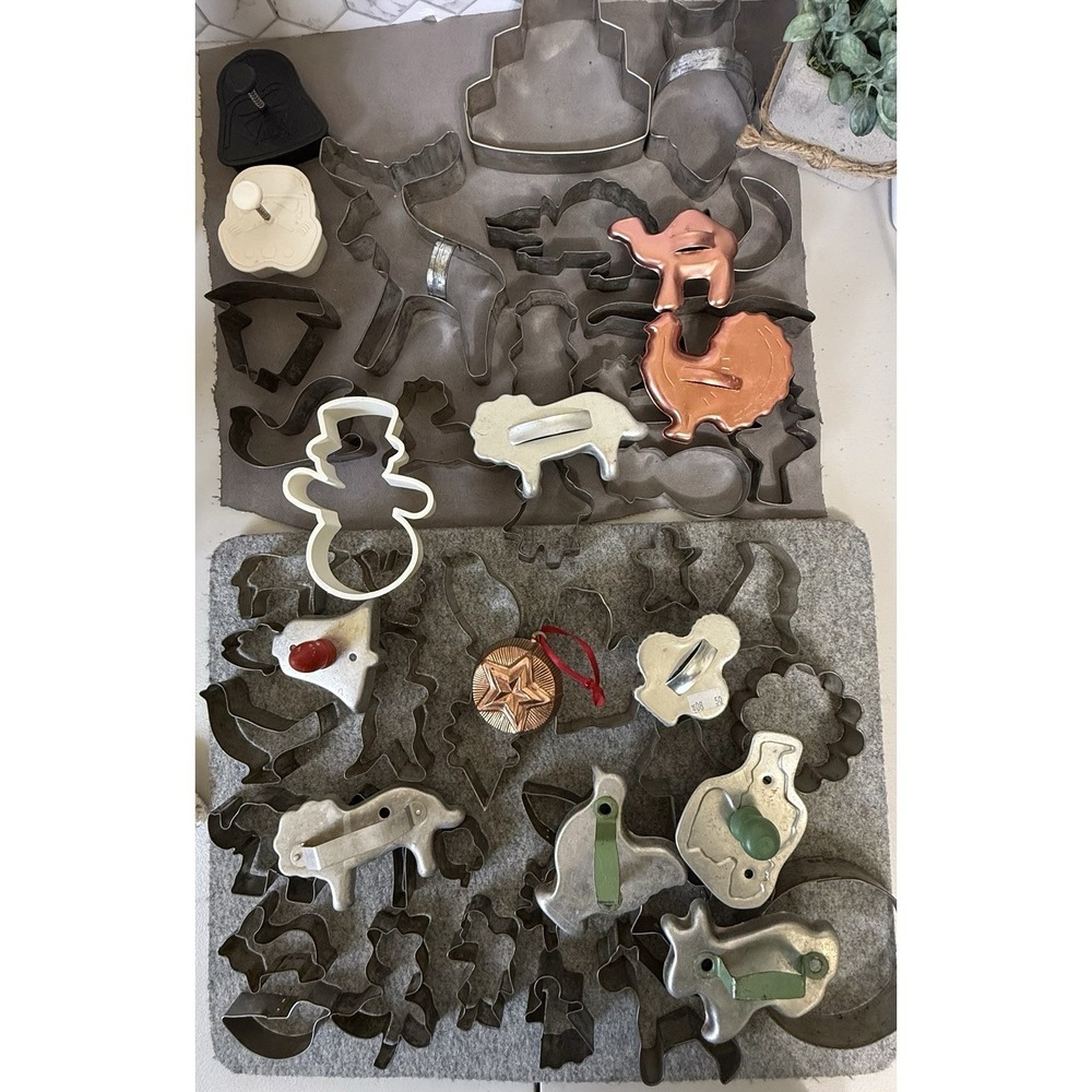 Vintage Cookie Cutter Lot Of 52 Various Mixed Lot
